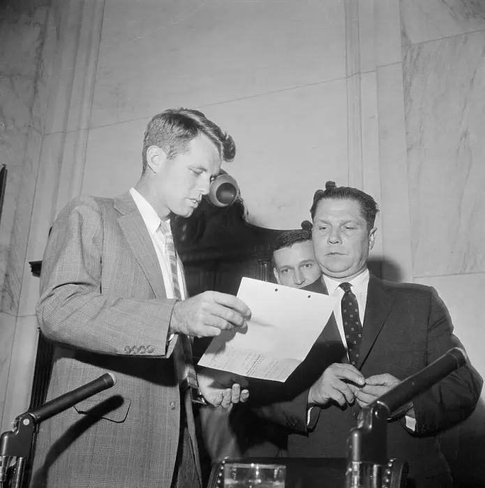 Framed Print : Robert F. Kennedy, George Fitzgerald and James R. Hoffa Framed Print : Robert F. Kennedy, George Fitzgerald and James R. Hoffa