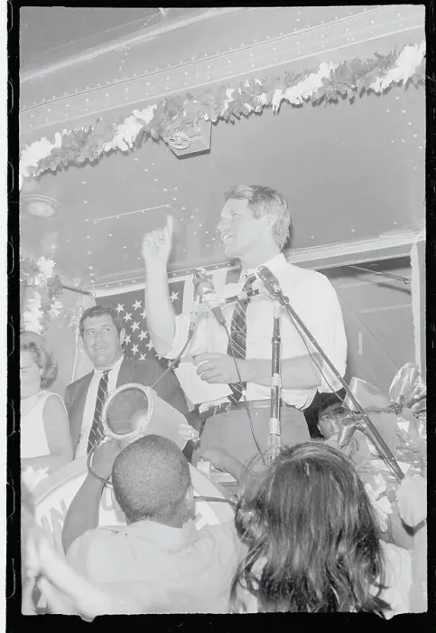 Framed Print : Robert F. Kennedy Gesturing While Speaking at Microphones Framed Print : Robert F. Kennedy Gesturing While Speaking at Microphones