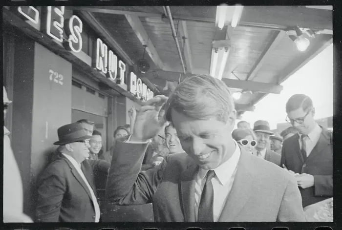 Framed Print : Robert F. Kennedy With His Hand to His Head Framed Print : Robert F. Kennedy With His Hand to His Head