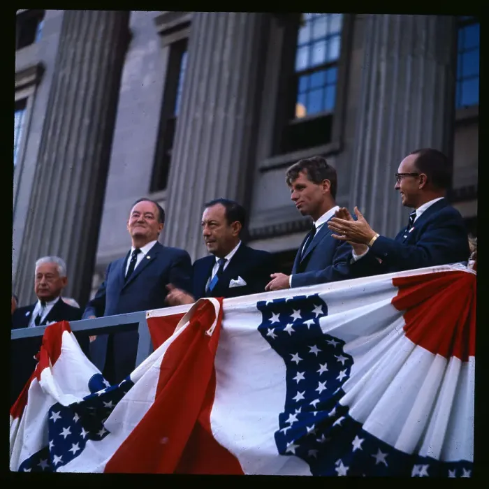 Framed Print : Robert F Kennedy with Hubert Humphrey Framed Print : Robert F Kennedy with Hubert Humphrey