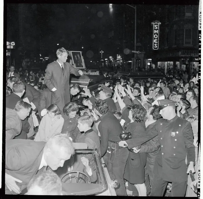 Framed Print : Robert F. Kennedy Making a Tour Framed Print : Robert F. Kennedy Making a Tour