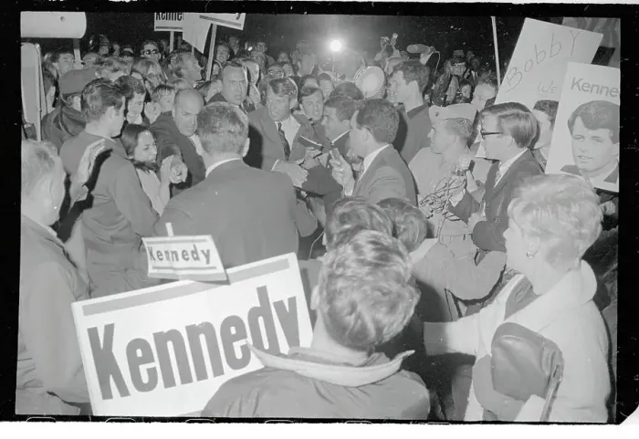 Framed Print : Robert F. Kennedy in Midst of Political Fans Framed Print : Robert F. Kennedy in Midst of Political Fans