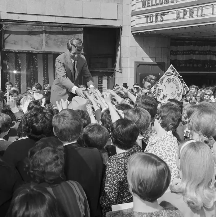 Framed Print : Robert F. Kennedy Reaching out to Shake Hands in Campaign Crowd Framed Print : Robert F. Kennedy Reaching out to Shake Hands in Campaign Crowd