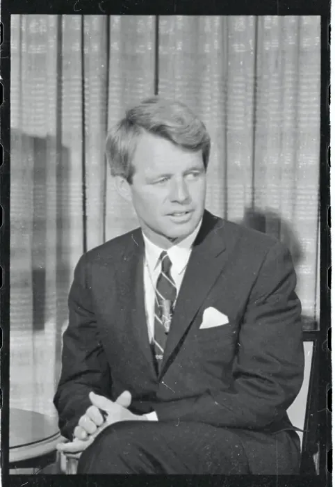Framed Print : Robert F. Kennedy Relaxing During Press Meeting Framed Print : Robert F. Kennedy Relaxing During Press Meeting