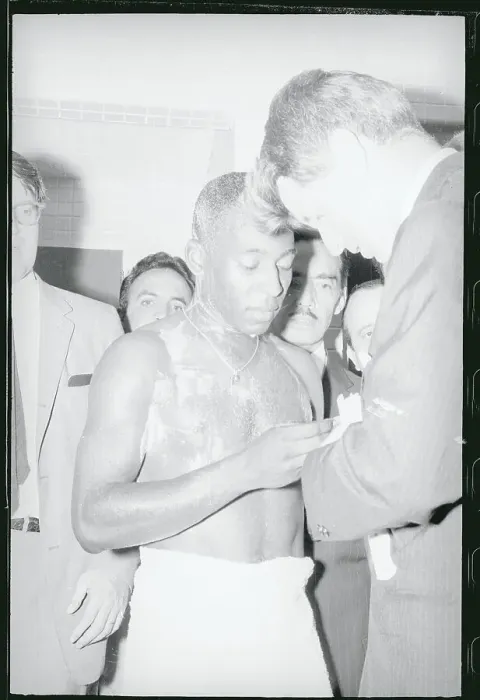 Framed Print : Robert F. Kennedy Signing Autograph for Pele Framed Print : Robert F. Kennedy Signing Autograph for Pele