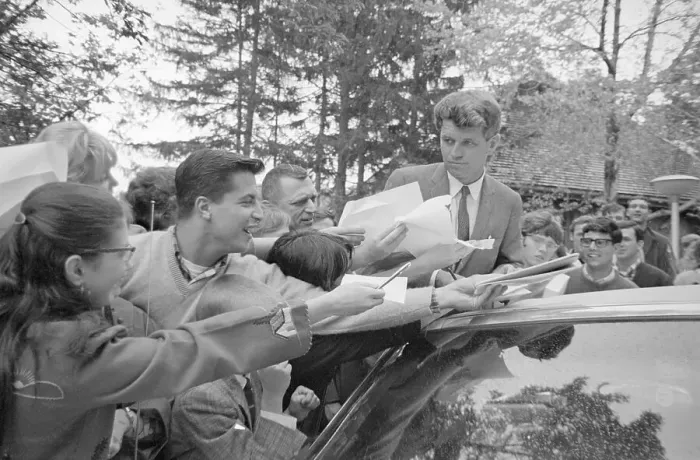 Framed Print : Robert F. Kennedy Signing Signature During Campaign Trail Framed Print : Robert F. Kennedy Signing Signature During Campaign Trail