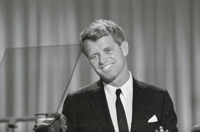 Framed Print : Robert F. Kennedy Smiling at Democratic National Convention Framed Print : Robert F. Kennedy Smiling at Democratic National Convention