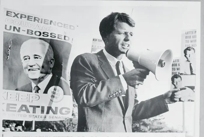 Framed Print : Robert F. Kennedy Speaking Through Bullhorn Framed Print : Robert F. Kennedy Speaking Through Bullhorn