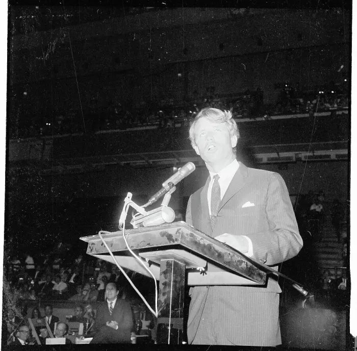 Framed Print : Robert F. Kennedy Speaking at Podium Framed Print : Robert F. Kennedy Speaking at Podium