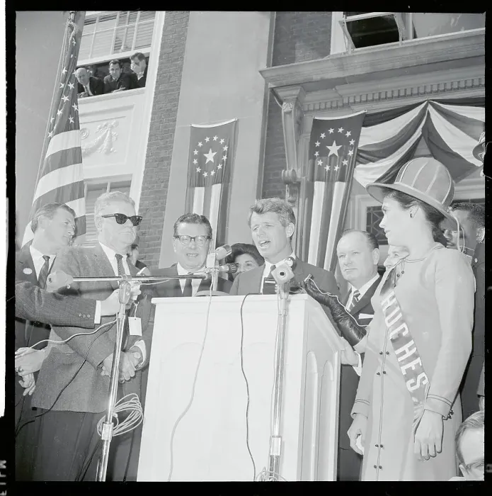 Framed Print : Robert F. Kennedy Speaking at Podium Framed Print : Robert F. Kennedy Speaking at Podium