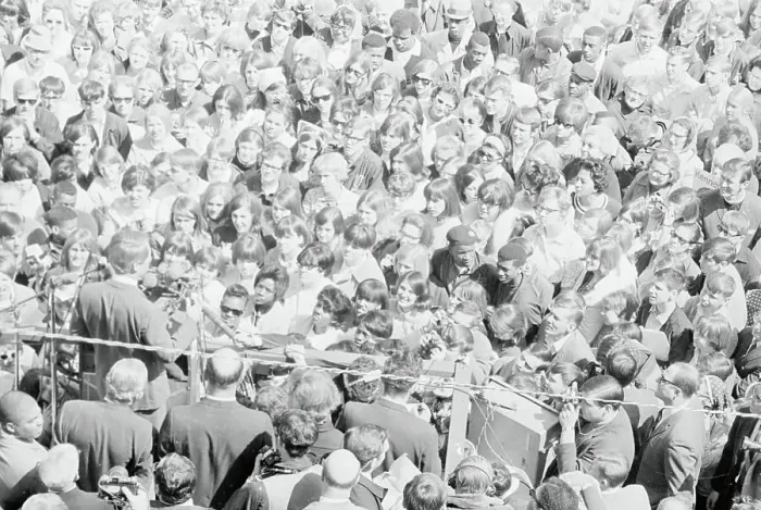 Framed Print : Robert F. Kennedy Speaking at Podium During Large Rally Framed Print : Robert F. Kennedy Speaking at Podium During Large Rally