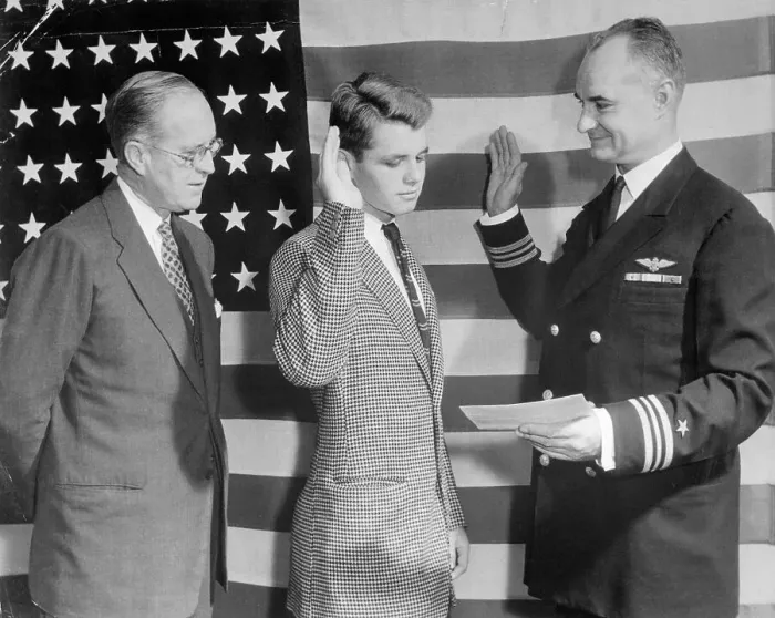 Framed Print : Robert F. Kennedy Being Sworn in to Naval Academy Framed Print : Robert F. Kennedy Being Sworn in to Naval Academy