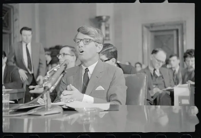 Framed Print : Robert F. Kennedy Testifying Framed Print : Robert F. Kennedy Testifying