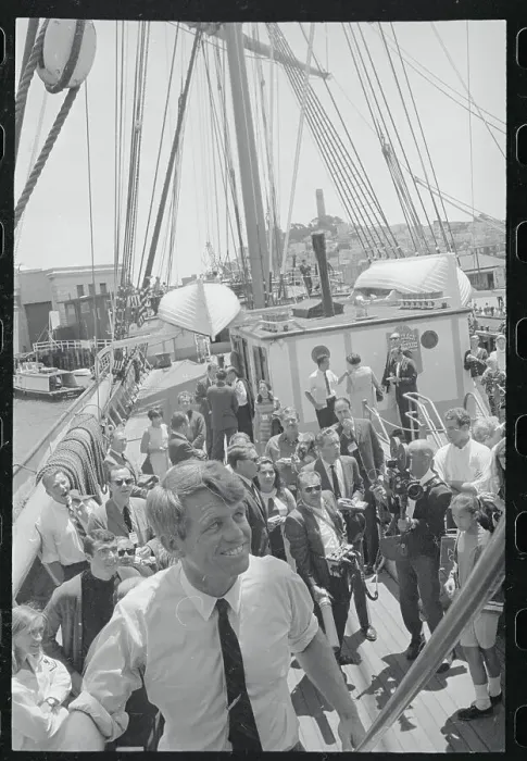 Framed Print : Robert F. Kennedy Walking Ship on Fisherman's Wharf Framed Print : Robert F. Kennedy Walking Ship on Fisherman's Wharf