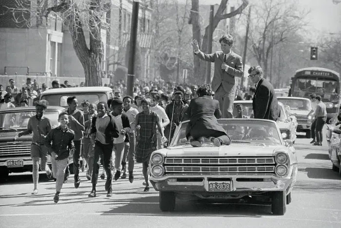 Framed Print : Robert F. Kennedy Waving From Motorcade Framed Print : Robert F. Kennedy Waving From Motorcade