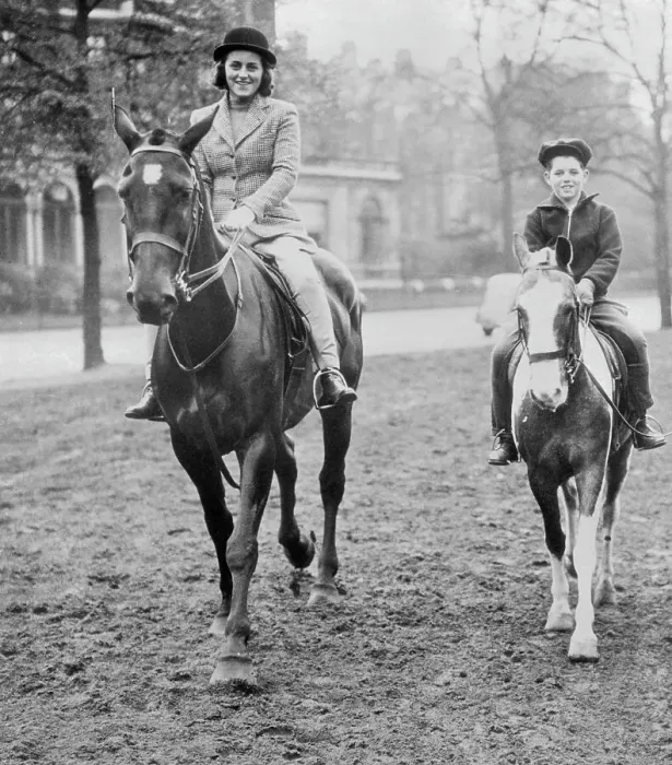 Framed Print : Robert Francis Kennedy Going horseback Riding with Young Sister Kathleen Agnes Cavendish