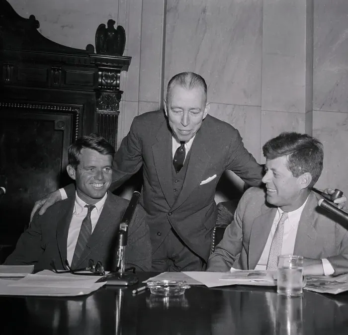Framed Print : Robert and John F Kennedy with Irving Ives Framed Print : Robert and John F Kennedy with Irving Ives