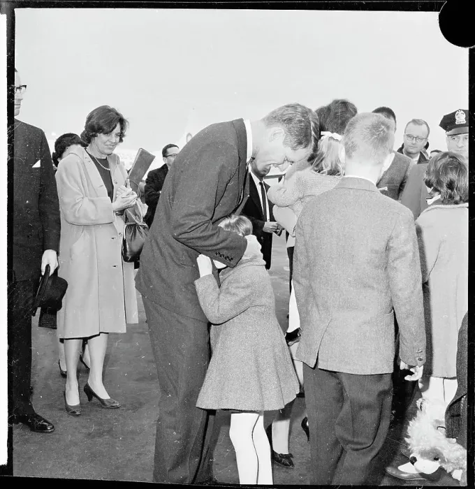 Framed Print : Robert Kennedy Hugging His Daughter Framed Print : Robert Kennedy Hugging His Daughter