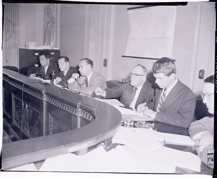 Framed Print : Robert Kennedy with Others at McCarthy Hearings Framed Print : Robert Kennedy with Others at McCarthy Hearings