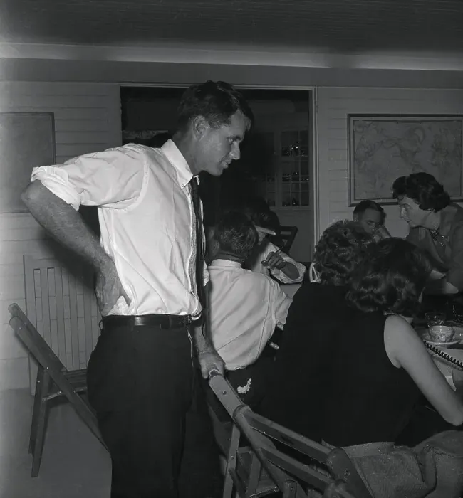 Framed Print : Robert Kennedy Reviewing Election Returns