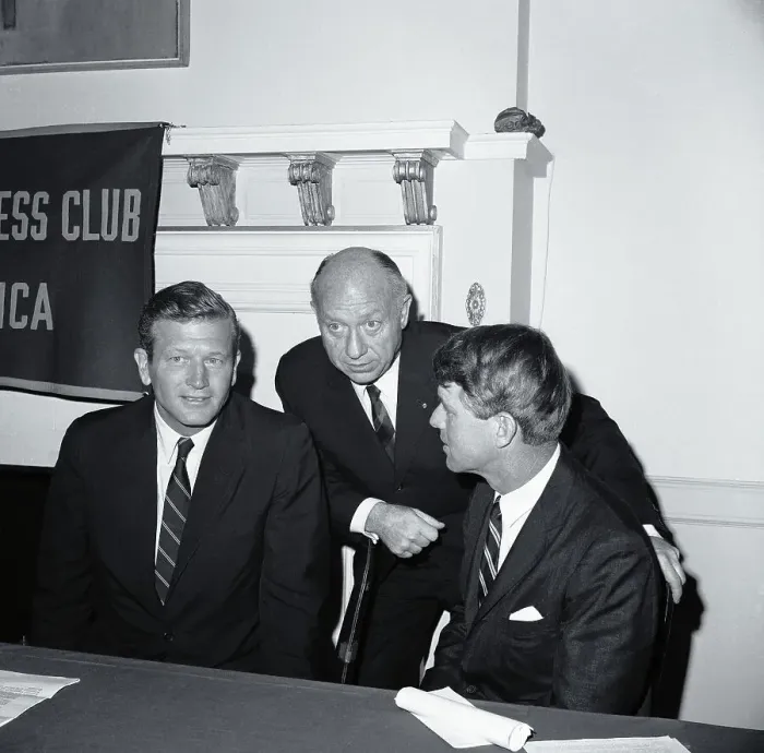 Framed Print : Robert Kennedy Sitting With Colleagues Framed Print : Robert Kennedy Sitting With Colleagues