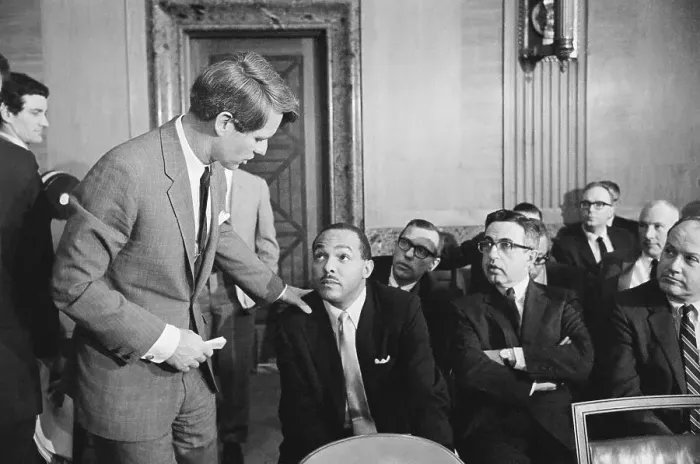 Framed Print : Robert Kennedy Speaking With Carl Stokes Framed Print : Robert Kennedy Speaking With Carl Stokes
