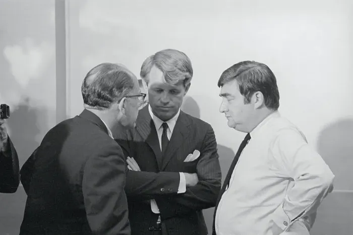 Framed Print : Robert Kennedy Speaking to His Colleagues