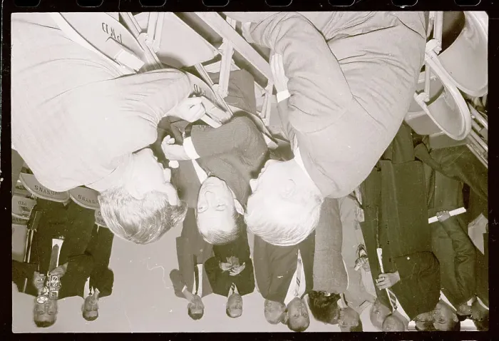 Framed Print : Robert Kennedy Speaking With Colleagues