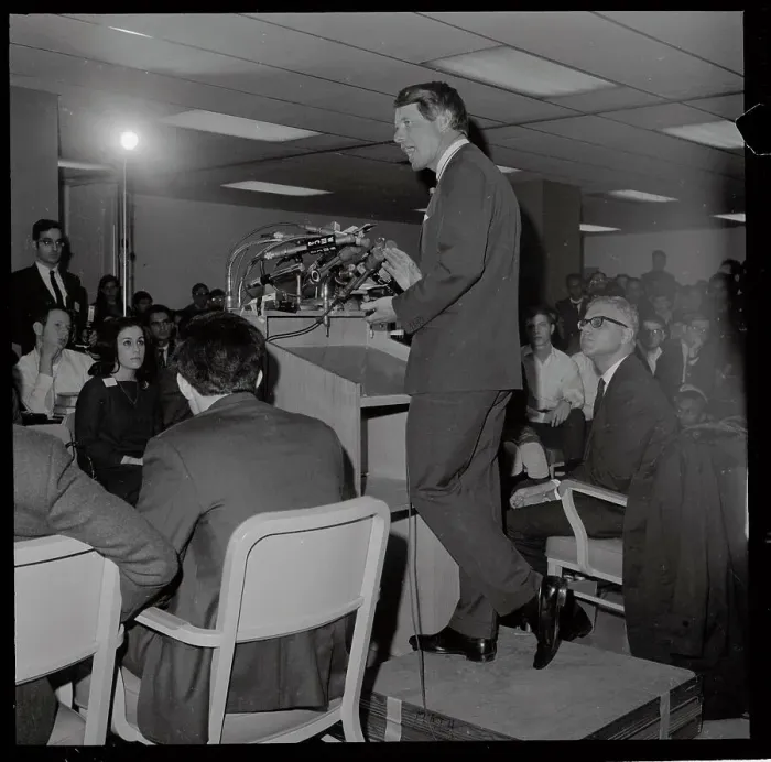 Framed Print : Robert Kennedy Speaking at Podium Framed Print : Robert Kennedy Speaking at Podium