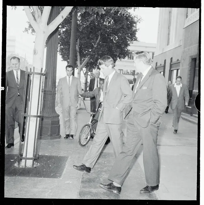 Framed Print : Robert Kennedy Walking Framed Print : Robert Kennedy Walking