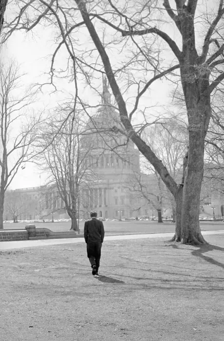 Framed Print : Robert Kennedy Walking Across Lawn of Capitol Framed Print : Robert Kennedy Walking Across Lawn of Capitol