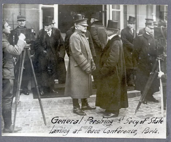 Framed Print : Robert Lansing with General John Pershing Framed Print : Robert Lansing with General John Pershing