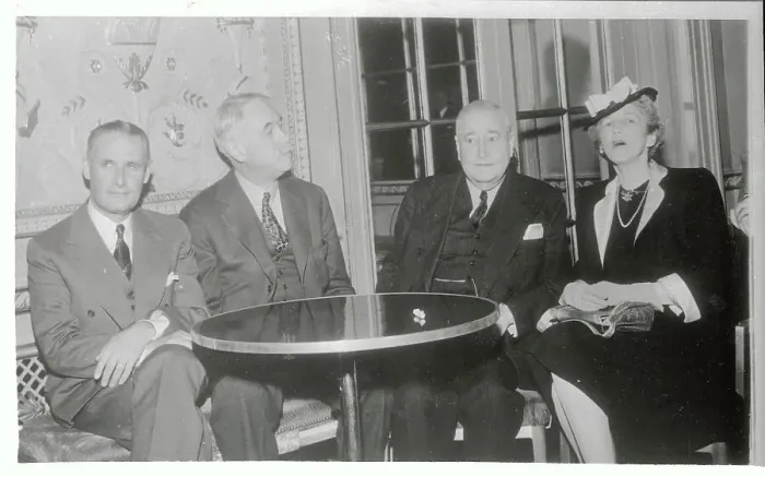Framed Print : Robert McCormick Sitting with Others Framed Print : Robert McCormick Sitting with Others