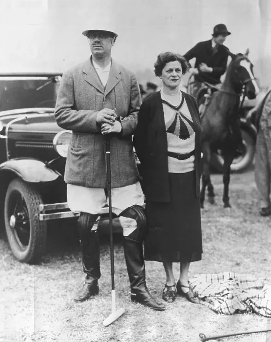 Framed Print : Robert McCormick and Wife at Polo Game Framed Print : Robert McCormick and Wife at Polo Game