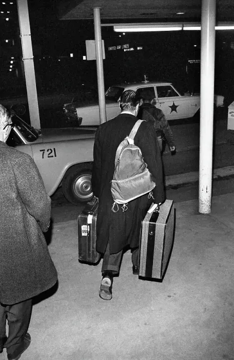 Framed Print : Robert McNamara Carrying Suitcases Framed Print : Robert McNamara Carrying Suitcases