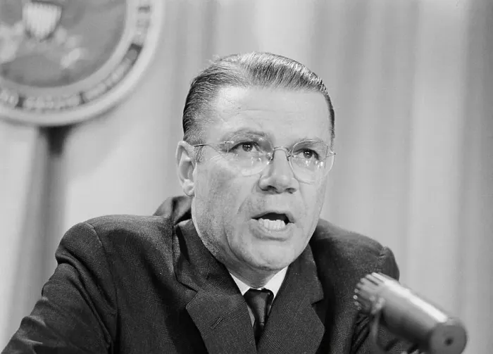 Framed Print : Robert McNamara Giving a Speech Framed Print : Robert McNamara Giving a Speech