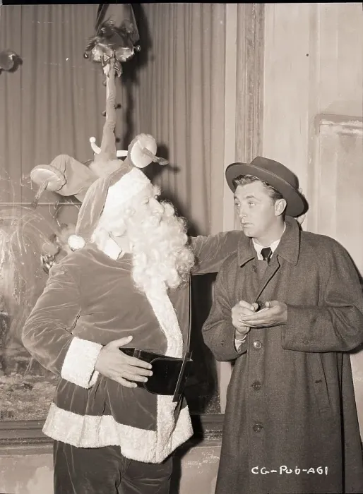 Framed Print : Robert Mitchum Interviewing Santa Framed Print : Robert Mitchum Interviewing Santa