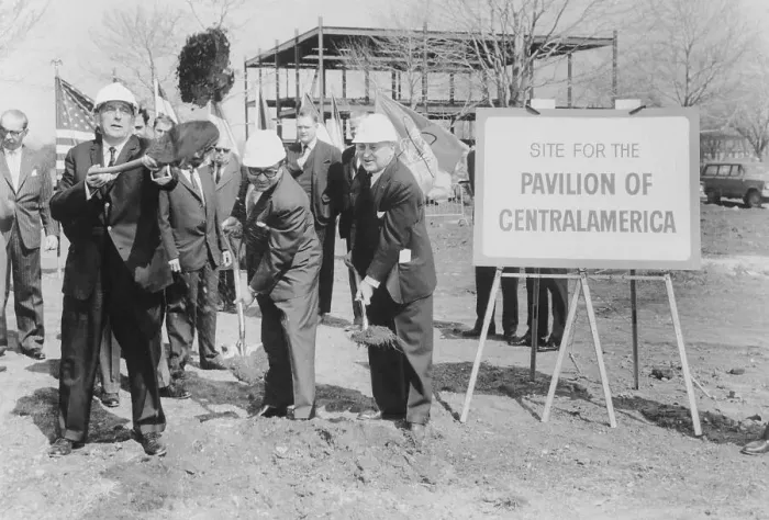 Framed Print : Robert Moses and Colleagues Participating in Ceremonies Framed Print : Robert Moses and Colleagues Participating in Ceremonies