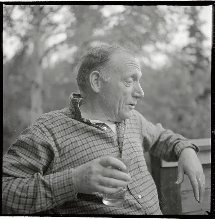 Framed Print : Robert Penn Warren Sitting Outside Framed Print : Robert Penn Warren Sitting Outside