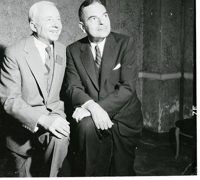 Framed Print : Robert R. Young and Thomas E. Dewey Framed Print : Robert R. Young and Thomas E. Dewey
