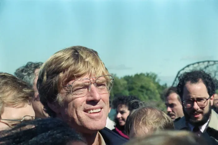 Framed Print : Robert Redford at Environment Rally Framed Print : Robert Redford at Environment Rally