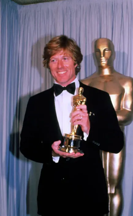 Framed Print : Robert Redford Holding Award Framed Print : Robert Redford Holding Award