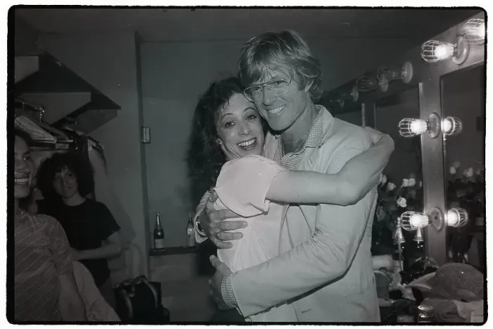 Framed Print : Robert Redford Hugs Martha Clarke Framed Print : Robert Redford Hugs Martha Clarke