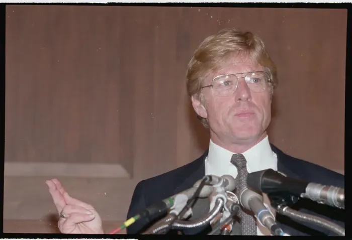 Framed Print : Robert Redford Speaking at Hearing Framed Print : Robert Redford Speaking at Hearing