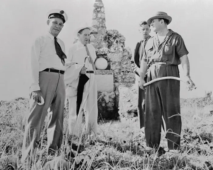 Framed Print : Robert Ripley and Friends Posing at Monument Framed Print : Robert Ripley and Friends Posing at Monument