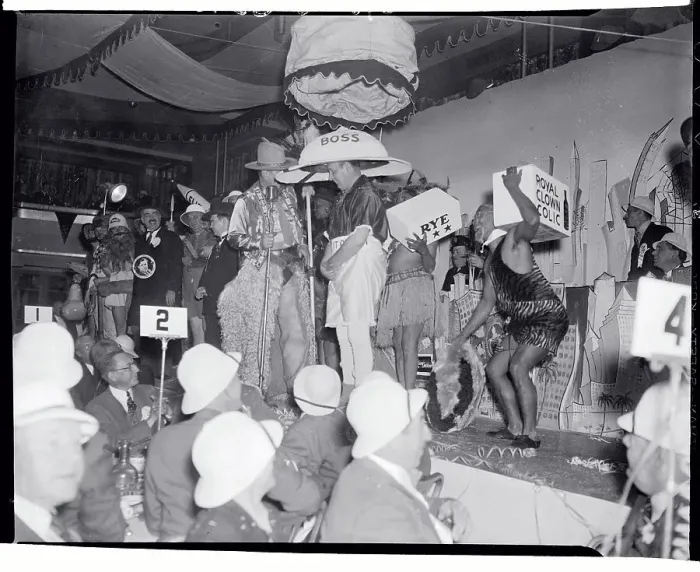 Framed Print : Robert Ripley Being Initiated into Club Framed Print : Robert Ripley Being Initiated into Club
