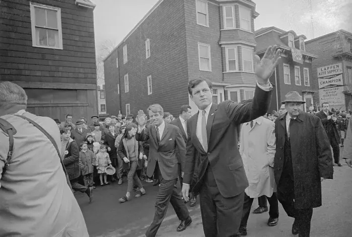 Framed Print : Robert and Ted Kennedy Marching in a Parade Framed Print : Robert and Ted Kennedy Marching in a Parade