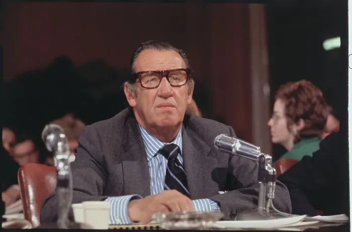 Framed Print : Robert Six Testifying Before Senate Subcommittee Framed Print : Robert Six Testifying Before Senate Subcommittee