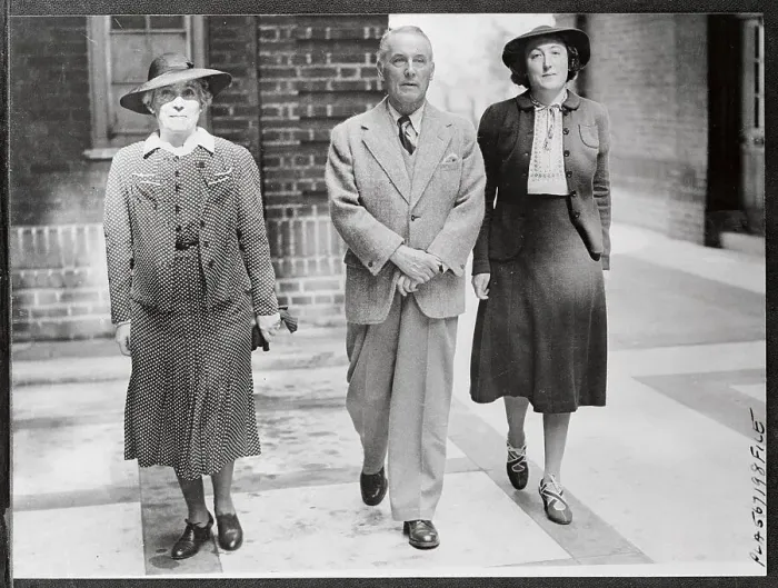 Framed Print : Robert W. Service and his Wife and Daughter