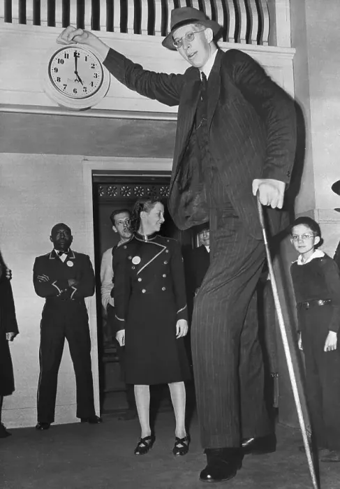 Framed Print : Robert Wadlow Towering Over Others Framed Print : Robert Wadlow Towering Over Others